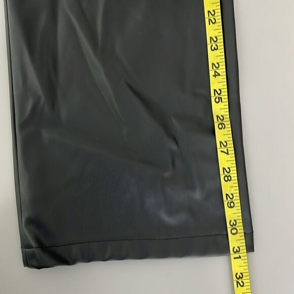 057 NWOT Steve Madden Faux Leather Pants in Black Size L - Picture 8 of 8
